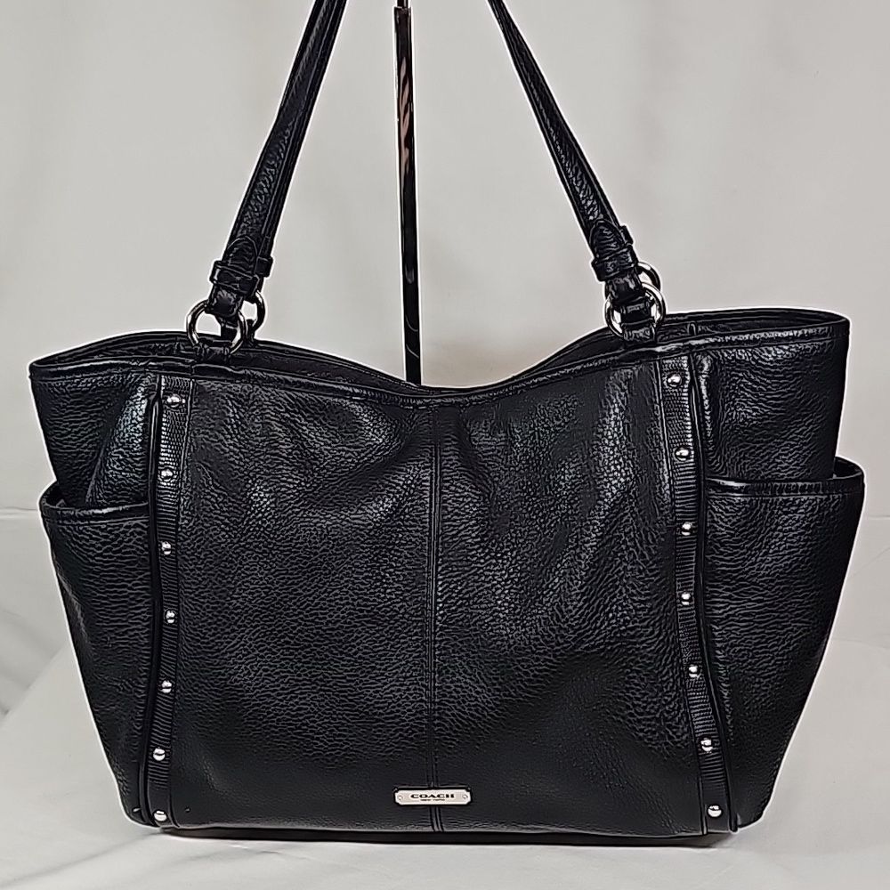 COACH PARK PEBBLED LEATHER TOTE BAG BFPM-05-303